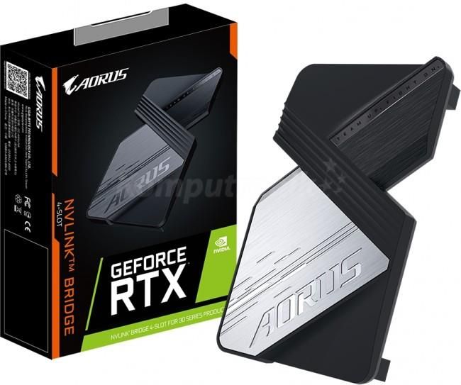 グラフィックボード・グラボ・ビデオカード AORUS NVLINK BRIDGE 4-SLOT Gigabyte AORUS GeForce RTX NVLINK BRIDGE FOR 30 SERIES