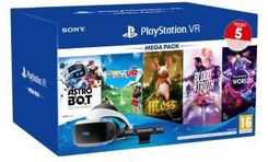 Sony PlayStation VR Mega Pack V3 + voucher 5 gier - dobre Okulary VR