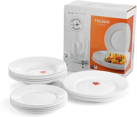 Bormioli Rocco Zestaw Serwis Obiadowy Toledo 18El/6Os