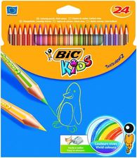 Bic Kids Kredki Ołówkowe Tropicolors 2 24 Kolory - Szkolne artykuły plastyczne