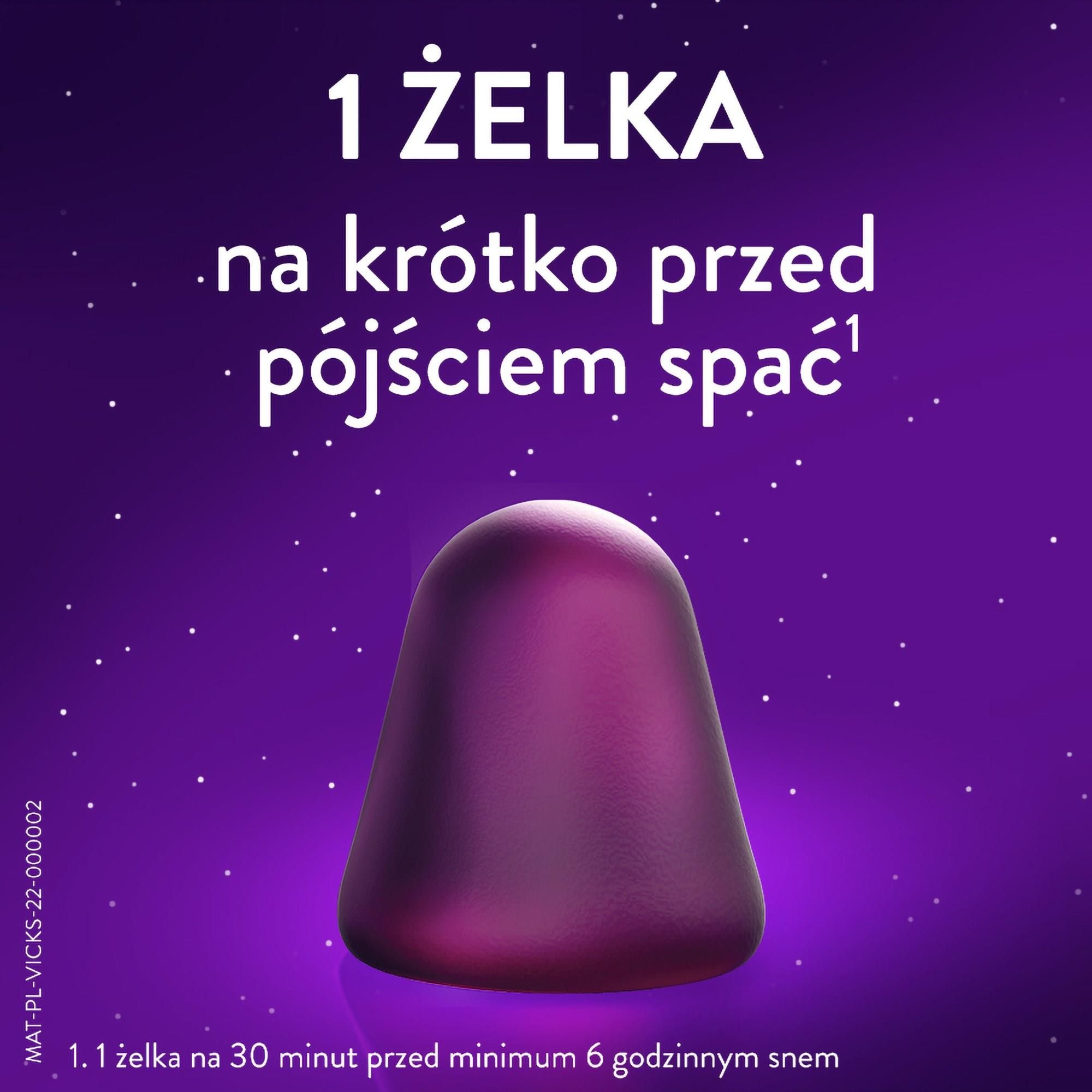 Vicks ZzzQuil Natura Melatonina o smaku owoców leśnych 60 Żelek - zdjęcie 5 Vicks ZzzQuil Natura Melatonina o smaku owoców leśnych 60 Żelek