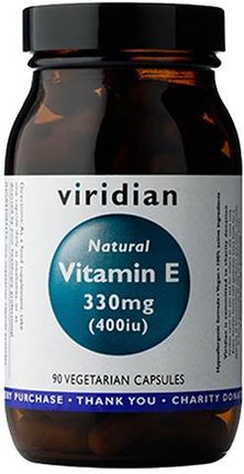 Viridian Naturalna Witamina E 400IU 90 kaps.