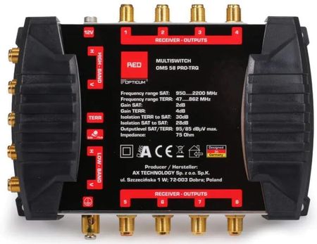Multiswitch Opticum OMS PRO-TRQ - zdjęcie 3