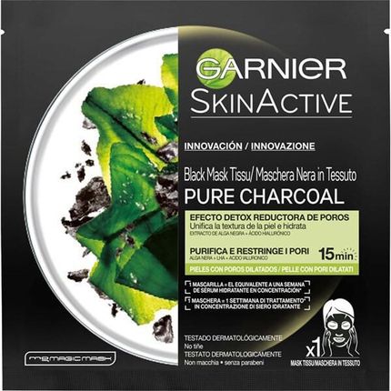 Garnier Skin Active Pure Charcoal Maska w płachcie 32 g