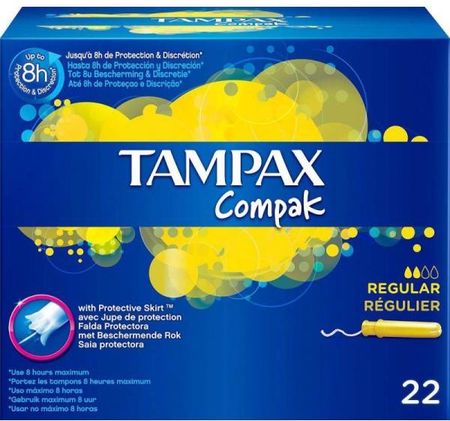 Tampax Tampony Z Aplikatorem 22Szt. Compak Regular 22Szt.
