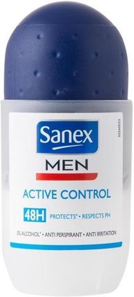 Sanex Antyperspirant W Kulce Dla Mężczyzn Active Control Dermo Men Active Control 48H Roll On 50Ml