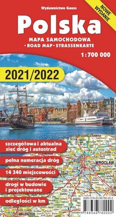 Mapa Polska 700 000 wyd. 4