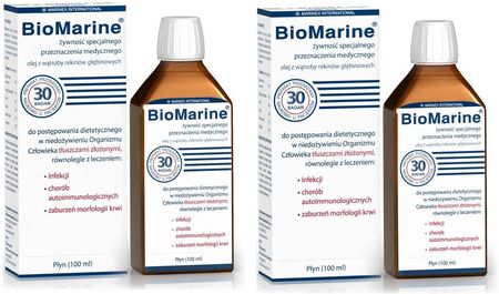 Marinex Biomarine Olej Z Wątroby Rekinów Głębinowych 2x100Ml