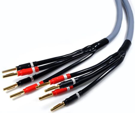 Melodika MDBA41535G Gunmetal Kabel głośnikowy bi-amping 2x 1,5 + 2x 4mm2 - 3,5m 2szt