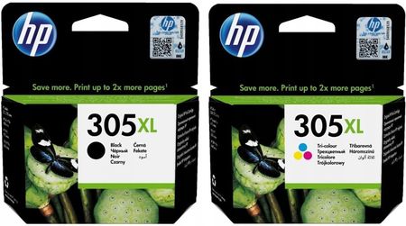 HP 305XL kolor + czarny (3YM62AE 3YM63AE)