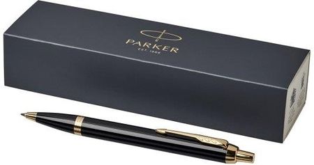 Parker Długopis Im Metalowy Z Twoim Grawerem + Pudełko Prezentowe (Czarny/Złoty)