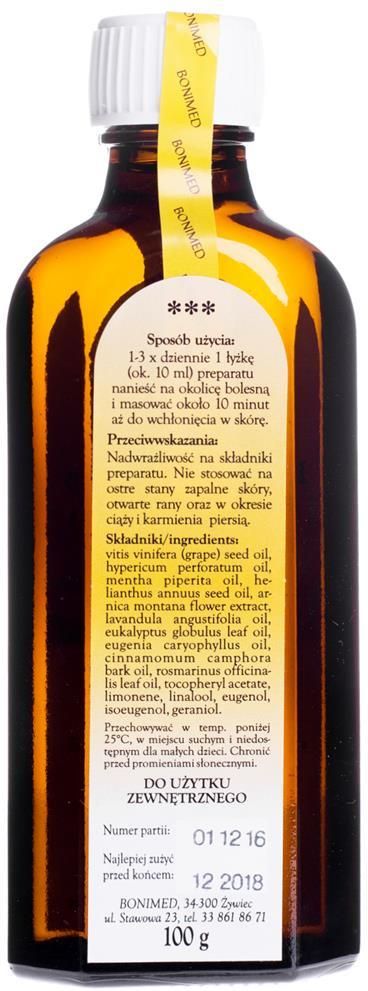 Preparat Medycyny Naturalnej Ziołowy Balsam Kręgowy Ojca Grzegorza 100ml Bonimed Opinie I Ceny 3030