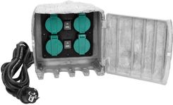 Zdjęcie Orno Gniazdo Ogrodowe Kamień 4X2P+Z Kabel Gumowy H07Rnf 3X1,5Mm2 3M (Orae13185Gs) - Skoczów