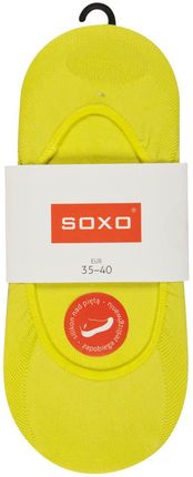 Stopki damskie SOXO 84056 do balerin z silikonem Jasnozielone