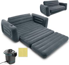Zdjęcie Intex Sofa Materac Welurowy 2W1 + Pompka 66552-66640  - Łódź