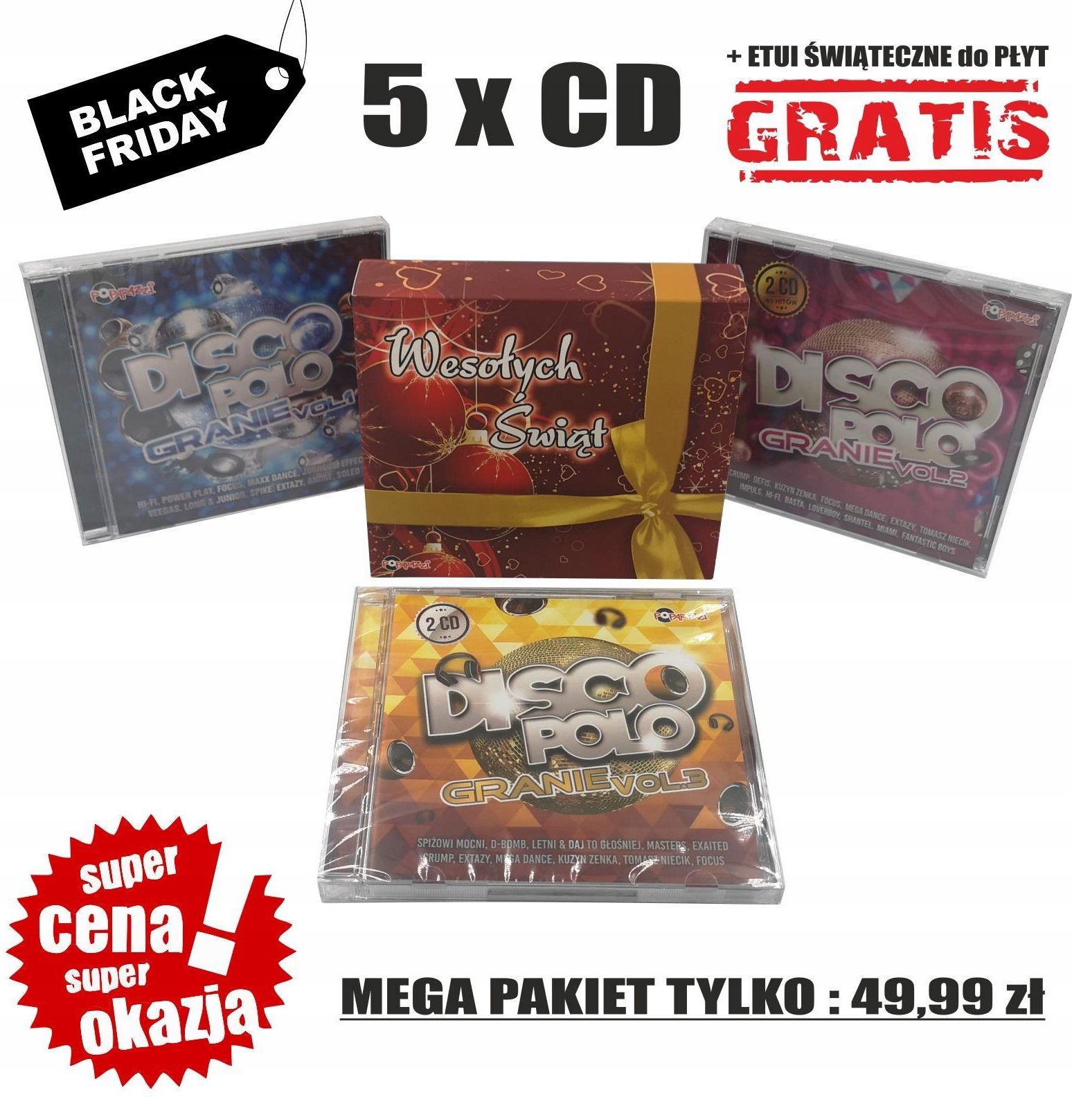 Plyta Kompaktowa Disco Polo Granie Pakiet 5 X Cd Black Friday Ceny I Opinie Ceneo Pl