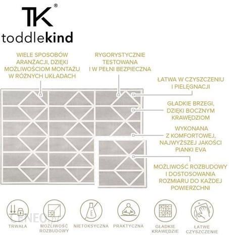 Toddlekind Mata Do Zabawy Piankowa Nordic Grey (TK30024)