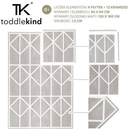 Toddlekind Mata Do Zabawy Piankowa Nordic Grey (TK30024)