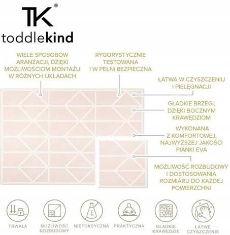 Toddlekind Mata Do Zabawy Piankowa Nordic Pink (TK30031) - zdjęcie 4 Toddlekind Mata Do Zabawy Piankowa Nordic Pink (TK30031)