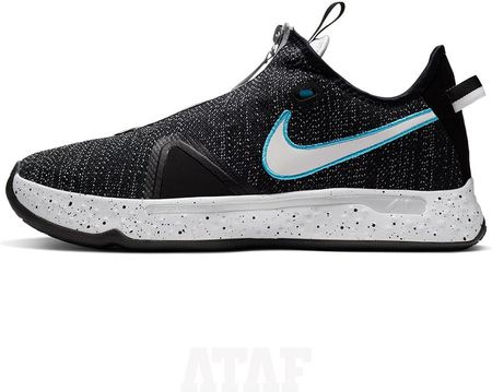 nike pg 4 black white wolf grey