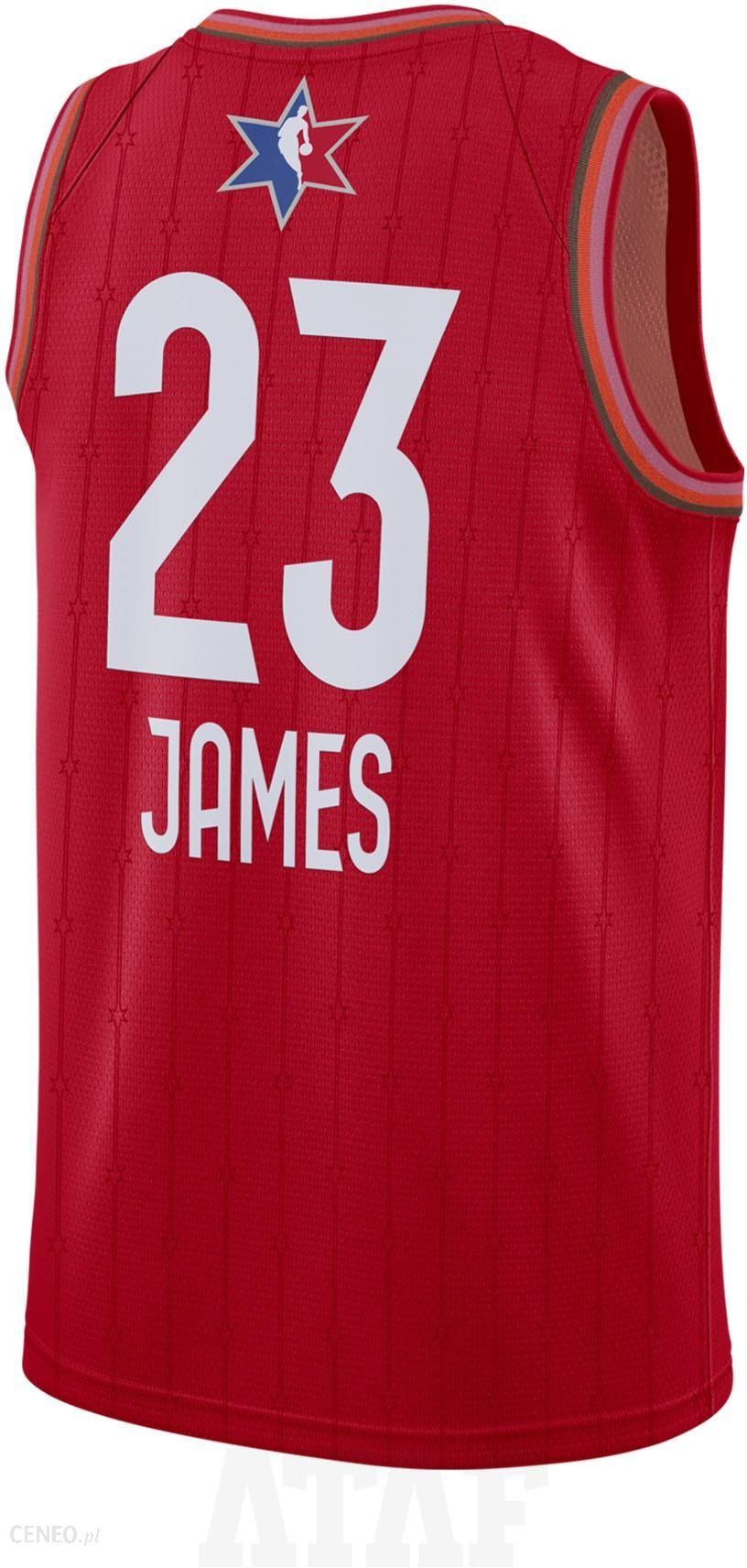 Jordan Lebron James All-star Nba Swingman Jersey In Red