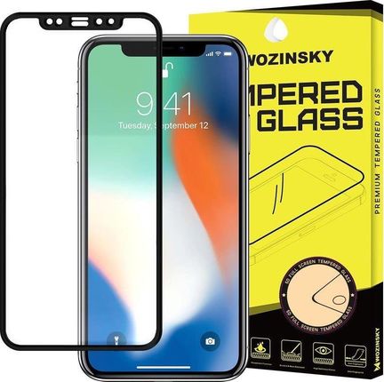 Wozinsky super wytrzymałe szkło hartowane Full Glue na cały ekran z ramką Case Friendly iPhone 12 mini czarny