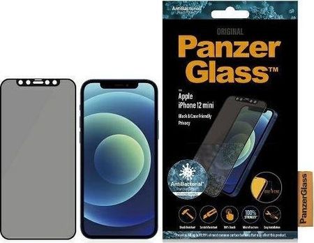Panzerglass Apple iPhone 12 mini CF Privacy Antibakteriell E-to-E, black