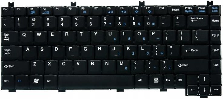 Clavier AZERTY FANCAIS pour Fujitsu Siemens Amilo L7300.Amilo V2010 Series - NOIR, P/N: K011405B2 V00 | Rakuten