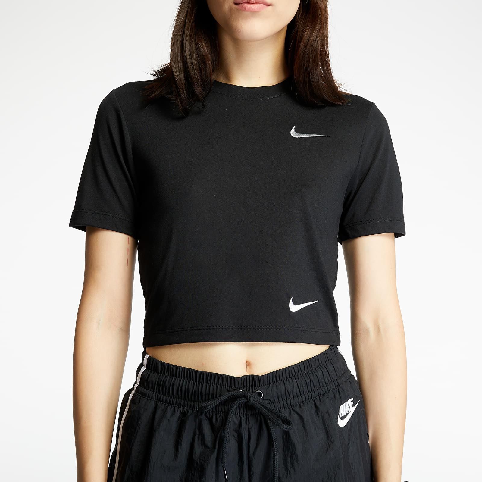 Nike Sportswear Slim Fit Crop Top Black - Ceny i opinie