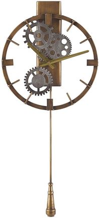 Beliani Zegar ścienny z wahadłem 30cm złoty MARCOTE (233430)