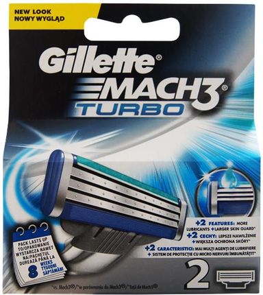 Gillette Mach3 Turbo Ostrza wymienne 2szt