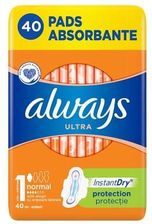 Zdjęcie Always Ultra Normal 1 Podpaski Ze Skrzydełkami 40Szt. - Wrocław