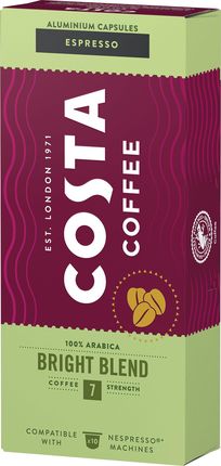 Costa Coffee The Bright Blend Espresso kawa w kapsułkach kompatybilna z ekspresami Nespresso - 10 szt.