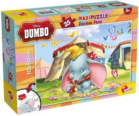 Lisciani Puzzle Dwustronne Maxi Dumbo 35El.