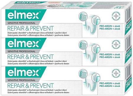 elmex Sensitive Professional Repair & Prevent terapeutyczna pasta do zębów na nadwrażliwość i ochrona dziąseł 3x75ml