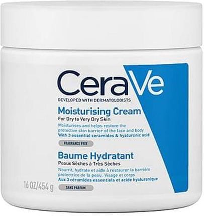 Cerave Moisturizers Krem Nawilżający Do Twarzy I Ciała Z Dozownikiem 454G