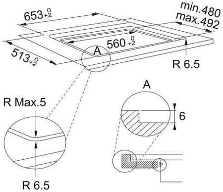 Franke Mythos FMY 658 I FP BK Czarne szkło Fume 108.0613.587 - zdjęcie 3