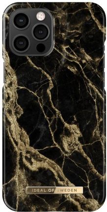 Ideal Fashion Case etui ochronne do iPhone 12 Pro Max 6,7 Golden Smoke Marble (IEOID67GSM)
