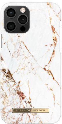 Ideal Fashion Case etui ochronne do iPhone 12/12 Pro 6,1 Carrara Gold (IEOID61CG)