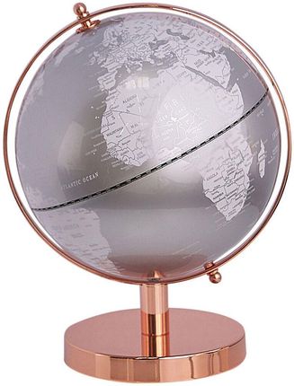Beliani Nowoczesny dekoracyjny globus kula ziemska 20 cm srebrny rose gold Cabot