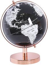 Beliani Nowoczesny dekoracyjny globus kula ziemska 20 cm biały czarny rose gold Cabot - Globusy