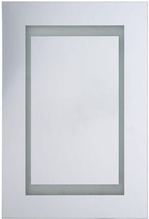 Beliani Malaspina, nowoczesna szafka łazienkowa z lustrem, z oświetleniem LED, biała