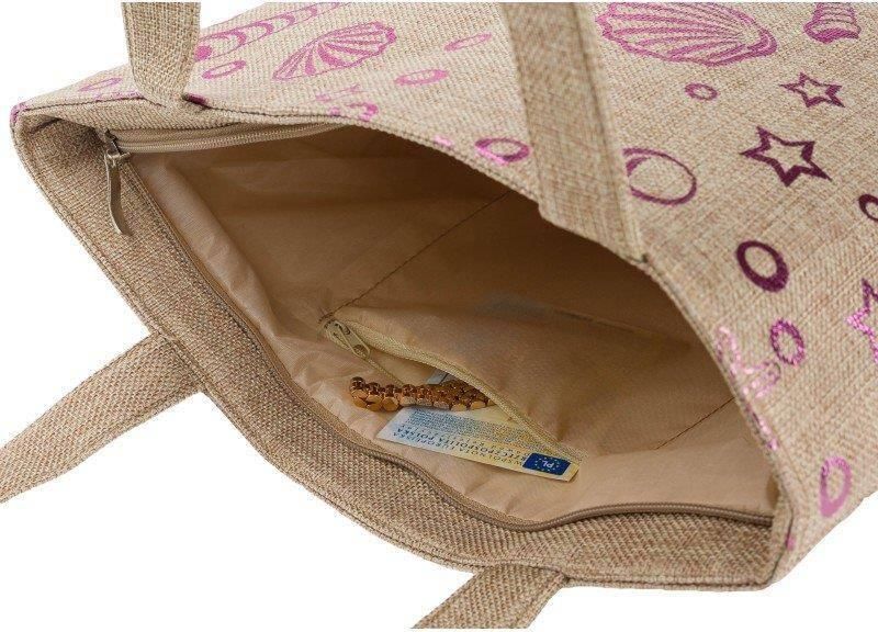 Przepiękna materiałowa torebka damska shopper bag A4 - 4U CAVALDI