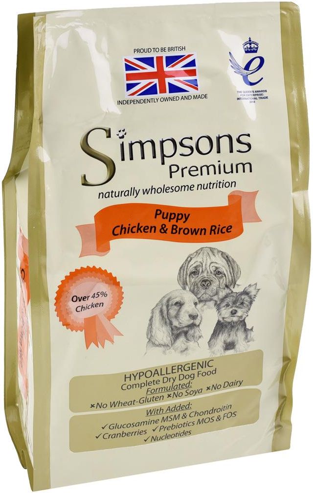 simpsons puppy chicken and brown rice