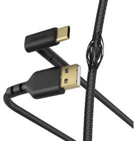 Hama Stand USB-A - USB-C 1,5m czarny (187213)