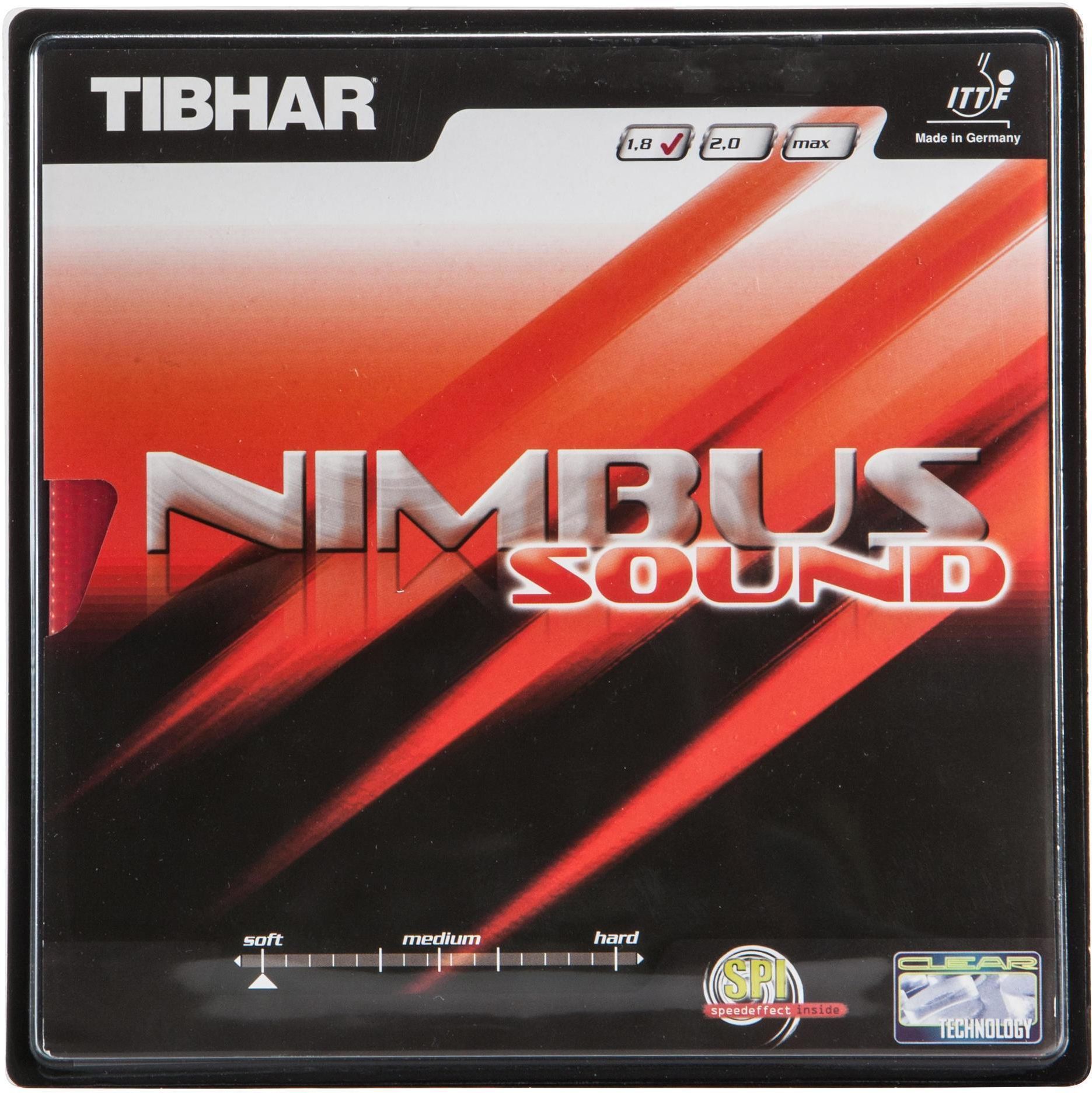 Rivestimento Offensivo Tibhar Nimbus Sound - Rivestimento Da Tavolo Da Tennis Super Efficace Tibhar Nimbus Soft