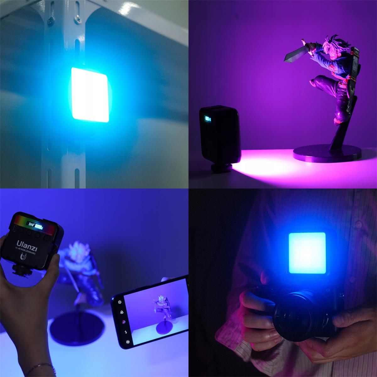 Lampa ULANZI VL49 RGB - zdjęcie 3 Lampa ULANZI VL49 RGB