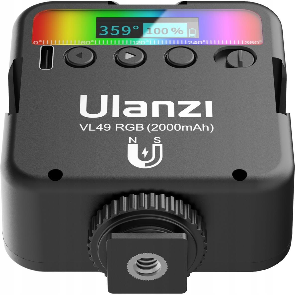 Lampa ULANZI VL49 RGB - zdjęcie 4 Lampa ULANZI VL49 RGB