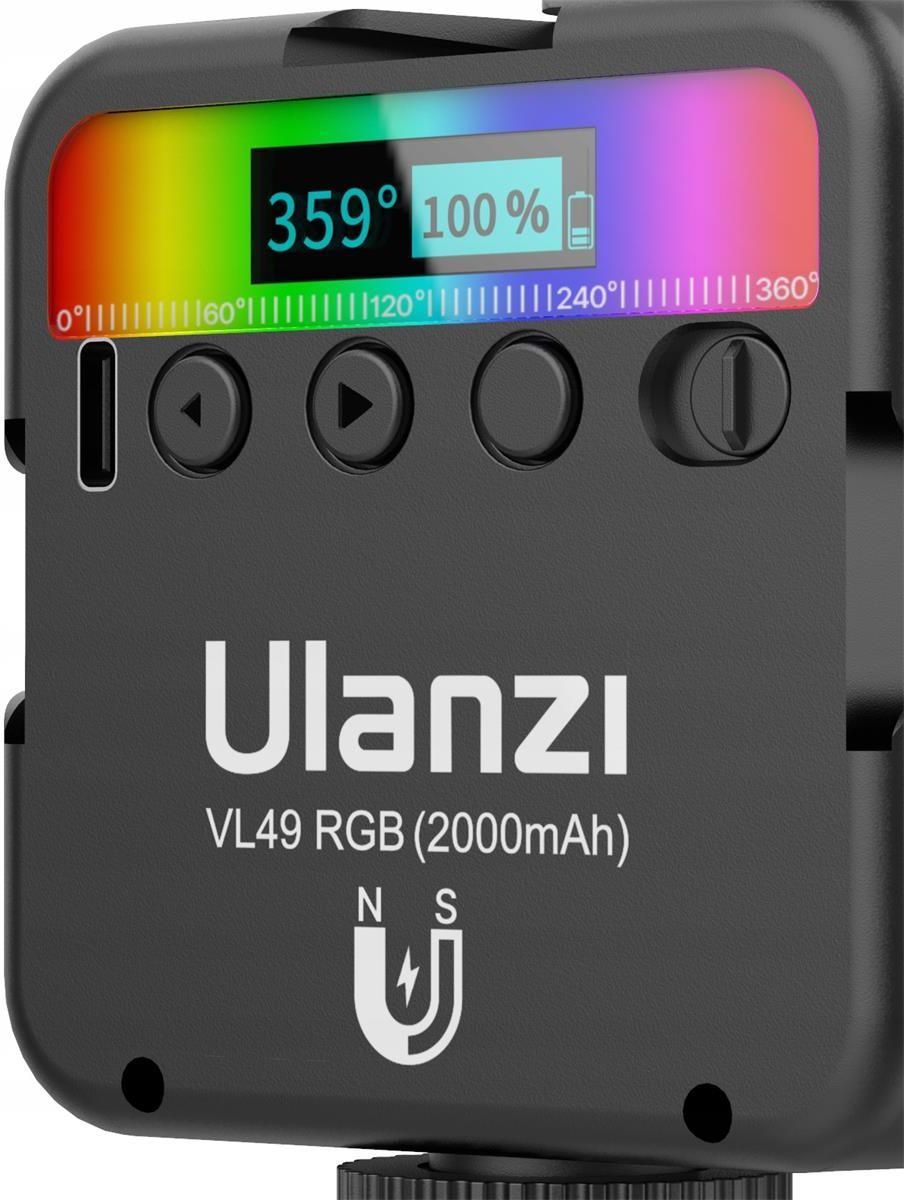 Lampa ULANZI VL49 RGB - zdjęcie 10 Lampa ULANZI VL49 RGB