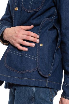 カ*ネ様 Lee×TIMBERLAND デニムカバーオール BOX JACKET LEE x TIMBERLAND BOX JACKET RINSE L87JGT36 - Ceny i opinie